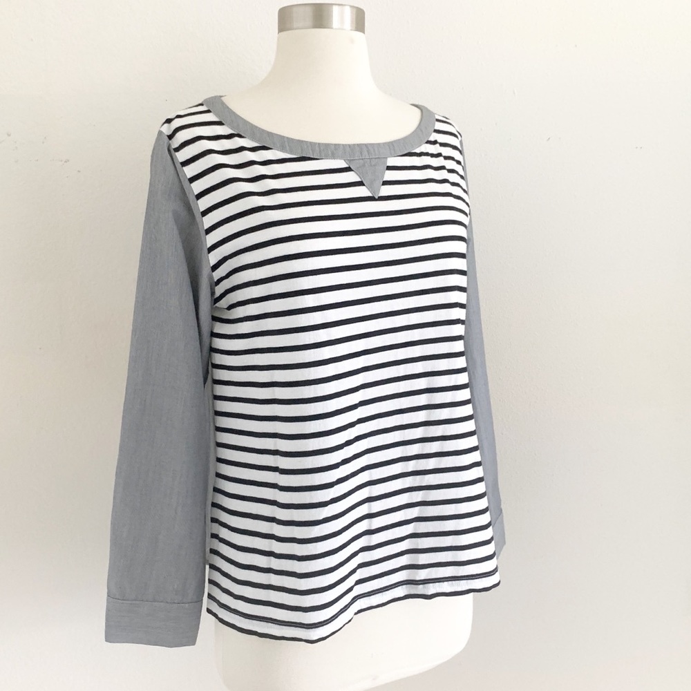 Anthropologie Postmark Striped Long Sleeve Small